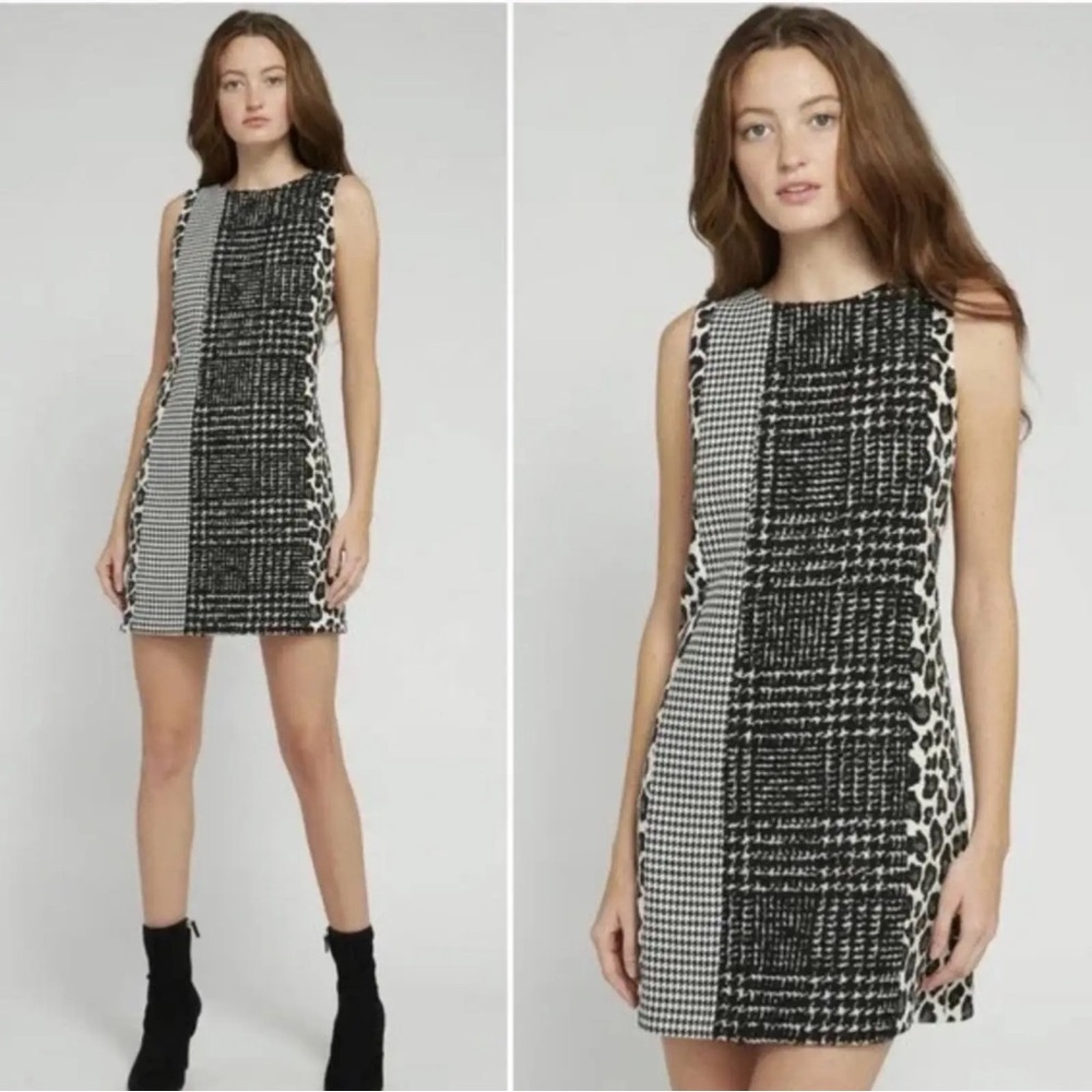 ALICE + OLIVIAClyde Patchwork Shift Dress